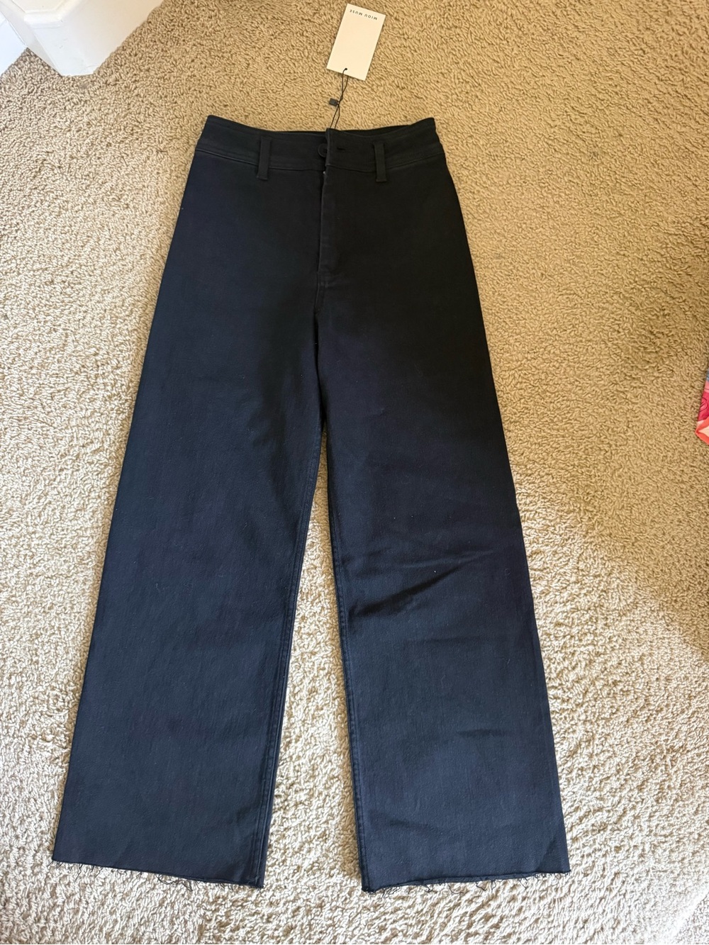 miou muse straight wide leg jeans
